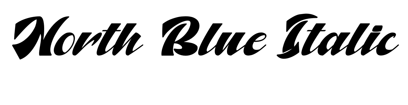 North Blue Italic